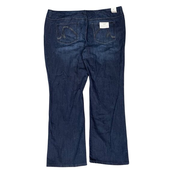 Melissa McCarthy Seven7 Jeans Womens Plus Size 28W Slim Boot Inseam 33 NWT B3 - Picture 2 of 9